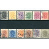 Sverige. Tjeneste 1911-18. 1-50 øre. AFA nr. 30-41 **    **, (o)