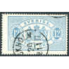 Sverige. Tjenste 1874. 12 Øre blå, AFA nr 6 *            , **, (o)
