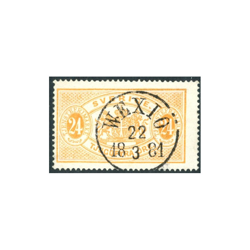 Sverige. Tjenste 1874. 24 Øre orange, AFA nr 8 *          , **, (o)