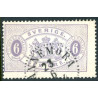 Sverige. Tjeneste 1881-85. 6 Øre lilla, AFA nr 4B *            **, (o)
