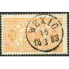Sverige. Tjeneste 1881-85. 24 Øre gulorange, AFA nr 8B *        **, (o)