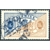 Sverige. Tjeneste 1881-85. 1 kr. blå/brun, AFA nr 11B *     **, (o)