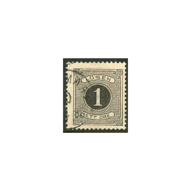 Sverige. Portomærke. 1877 1 Øre, AFA nr 1B * st.