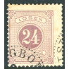 Sverige. Portomærke. 1877. 24 Øre, AFA nr. 7Ba * st.