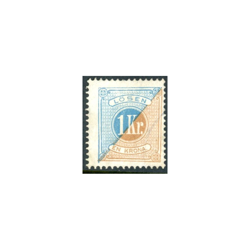 Sverige. Portomærke. 1877. 1 kr., AFA nr. 10B *    st.