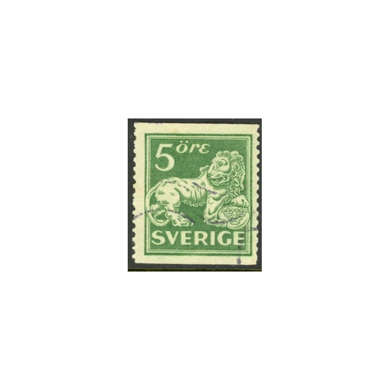 Sverige. 1925-26. Båndmærker 5 øre. Automatmærke, UDEN vm. AFA nr. 201a **  postfrisk stemplet FDC st,
