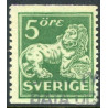 Sverige. 1925-26. Båndmærker tonet plade.  5 øre. Automatmærke, AFA nr. 201 **  postfrisk stemplet FDC st,