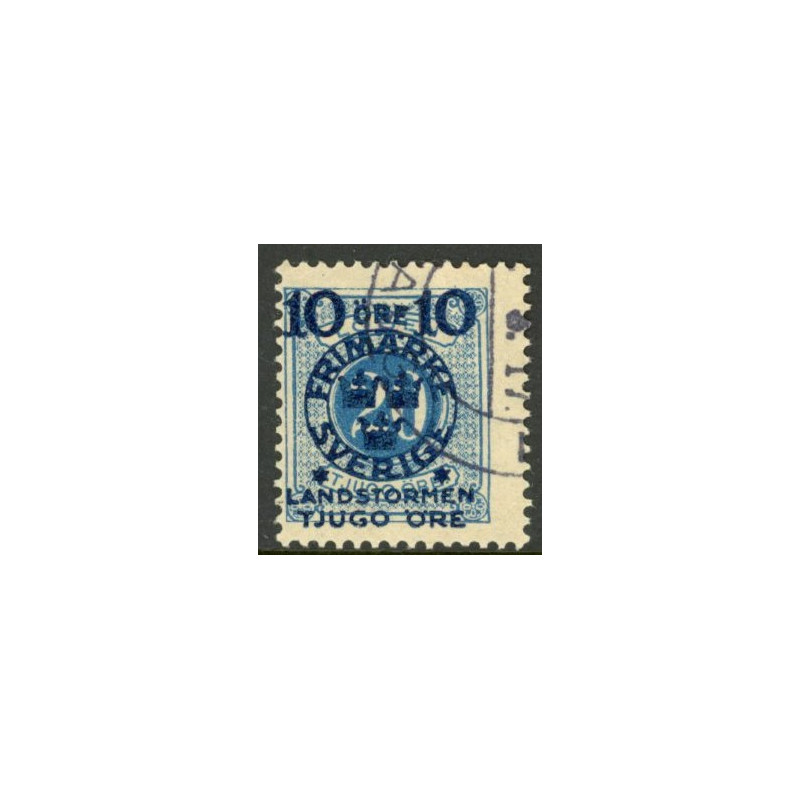 Sverige. 1916. Landestorm II 10+20/20 Øre. AFA nr. 93 ** postfrisk stemplet FDC st,
