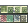 Sverige. 1920. Båndmærker, 40-140 Øre, AFA nr. 132-36 st. (8) ** postfrisk stemplet FDC st,
