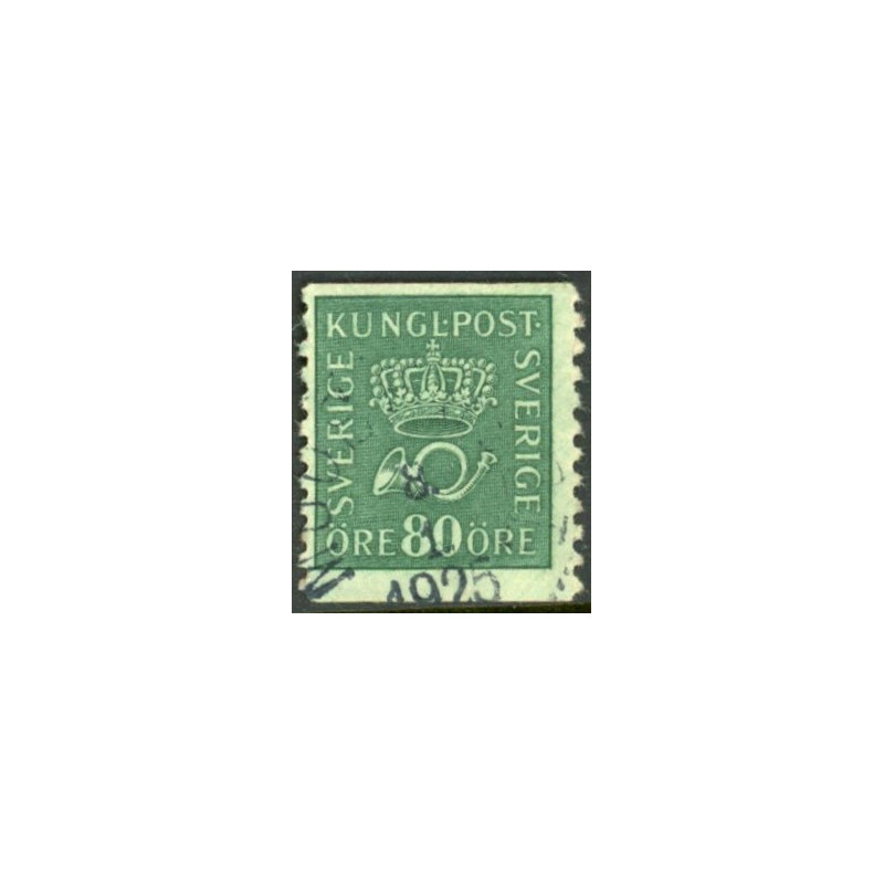 Sverige. 1920. Båndmærker, 80 Øre. Vm II AFA nr. 134y **  postfrisk stemplet FDC st,