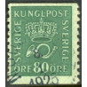 Sverige. 1920. Båndmærker, 80 Øre. Vm II AFA nr. 134y **  postfrisk stemplet FDC st,
