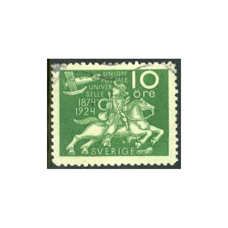Sverige. 1924. Verdenspostforeningen, 10 Øre, AFA nr. 175 **  postfrisk stemplet FDC st,
