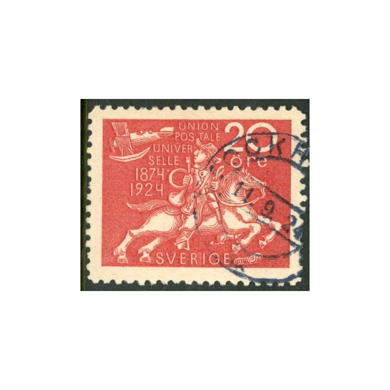 Sverige. 1924. Verdenspostforeningen, 20 Øre, AFA nr. 177 **  postfrisk stemplet FDC st,