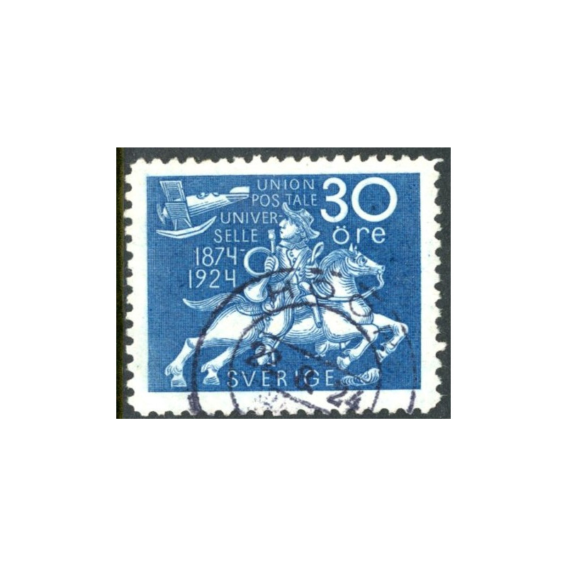 Sverige. 1924. Verdenspostforeningen, 30 Øre, AFA nr. 179 **  postfrisk stemplet FDC st,