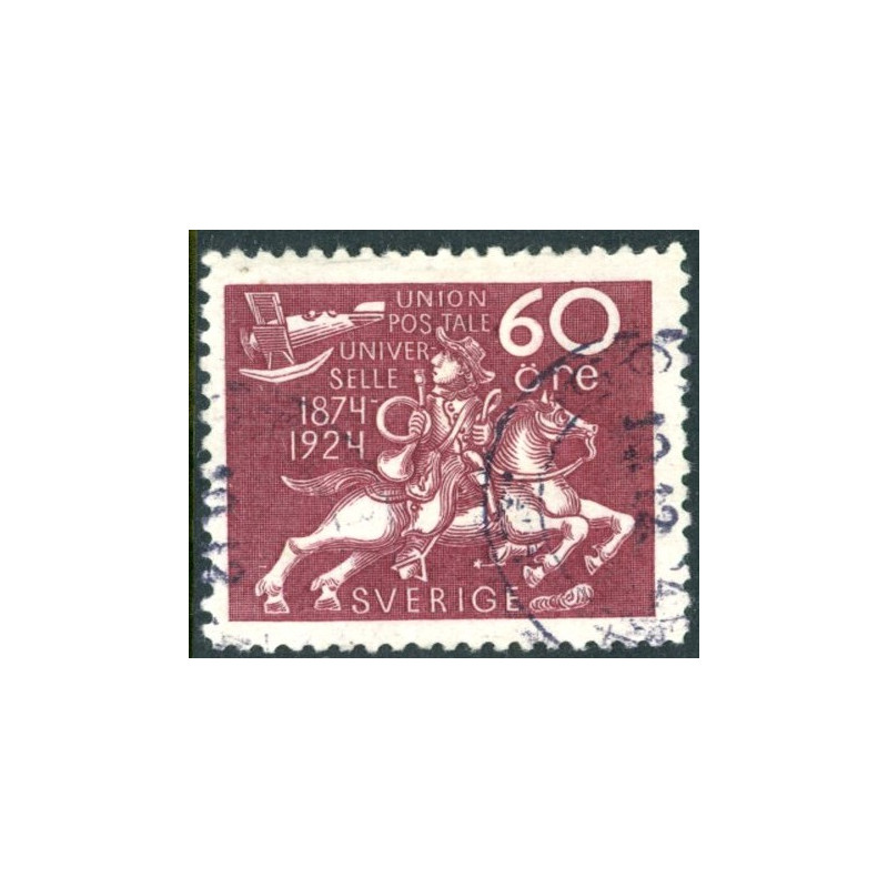 Sverige. 1924. Verdenspostforeningen, 60 Øre, AFA nr. 184 **   postfrisk stemplet FDC st,