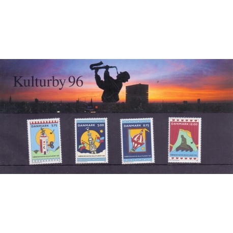 Souvenirmappe. 1996. Kulturby 96. AFA nr. SM 21