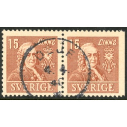 Sverige. 1939. Linné 15 Øre. AFA 261B & 261Ch **  postfrisk stemplet FDC st,