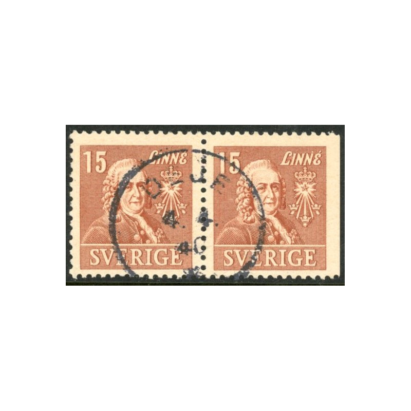 Sverige. 1939. Linné 15 Øre. AFA 261B & 261Ch **  postfrisk stemplet FDC st,