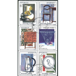 Sverige. 1994. Svensk design. AFA nr. 1758-63 postfrisk sammentryk Stemplet hæfte FDC parstykkke SWEDEN **/o