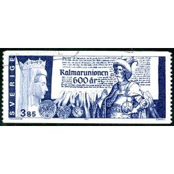 Sverige 1997. Kalmarunionen. AFA 1915 postfrisk stemplet  hæfte FDC