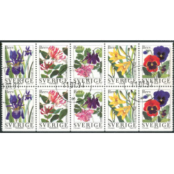Sverige 1997. Havens blomster. AFA 1924-28 postfrisk stemplet  hæfte FDC