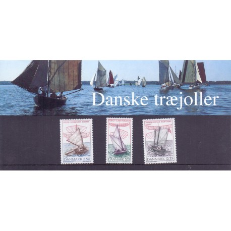 Souvenirmappe.1996. Danske træjoller. AFA nr. SM 23
