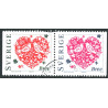 Sverige 1998. Alle Hjerternes dag. AFA nr. 1962-63 postfrisk stemplet  hæfte FDC parstykkke