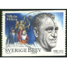 Sverige 1998. Vilhelm Moberg. AFA nr. 1998 postfrisk stemplet  hæfte FDC parstykkke