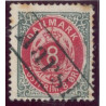 Aarslev. 8 Øre med rammestempel Aarslev