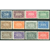 Rige. 1922-23. Brugsudgave Vm.II. AFA nr. 249-60 **    st. used reich