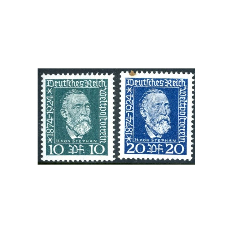 Rige. 1924. Verdenspostforeningen. AFA nr. 368-69 **   st. used reich