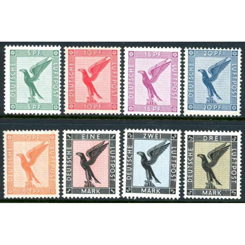Rige. 1926. Luftpost. AFA nr. 378-85 **   stemplet