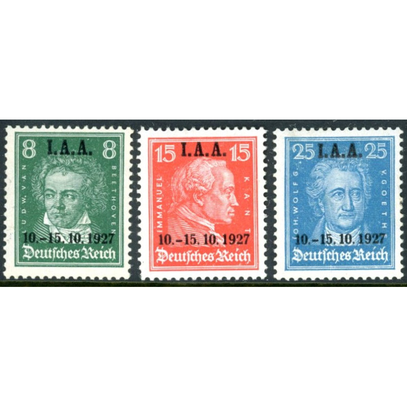 Rige. 1927. I.A.A overtryk. AFA nr. 405-07 **   stemplet