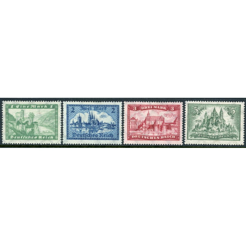 Rige. 1924. Bygningsværker. AFA nr. 364-67 **   st. used reich