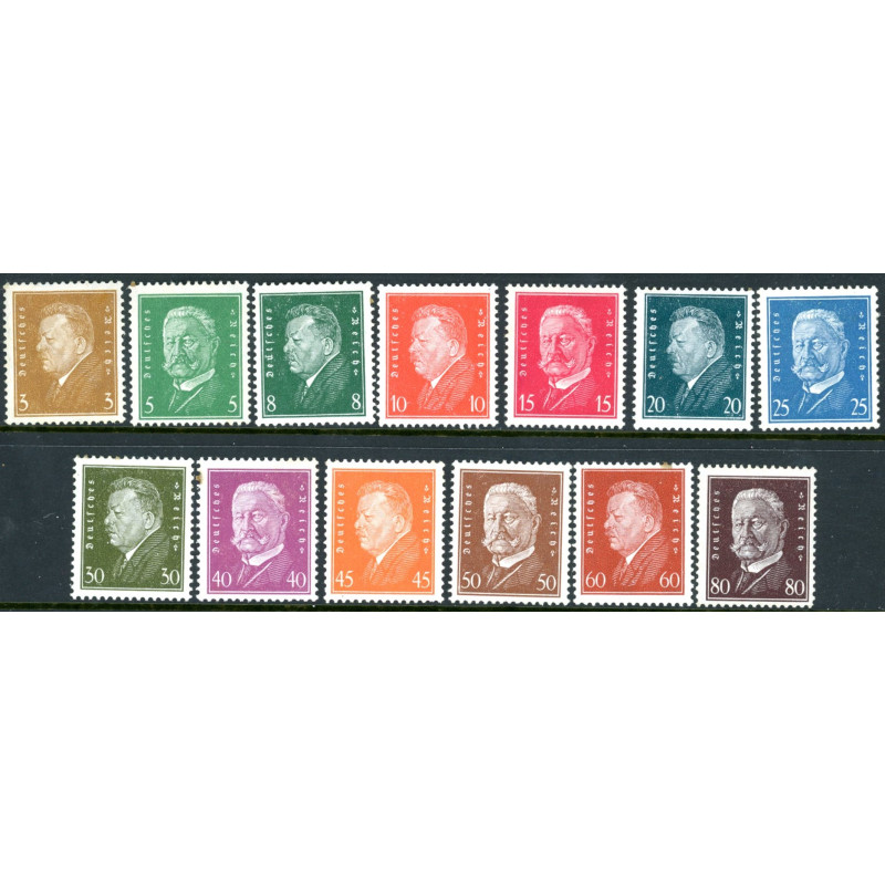 Rige. 1928. Ebert og Hindenburg. AFA nr. 408-20 **   stemplet