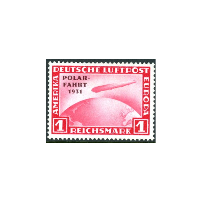 Rige. 1931. Graf Zeppelin Nordpolsflyvning. AFA nr. 451 **  stemplet (o)