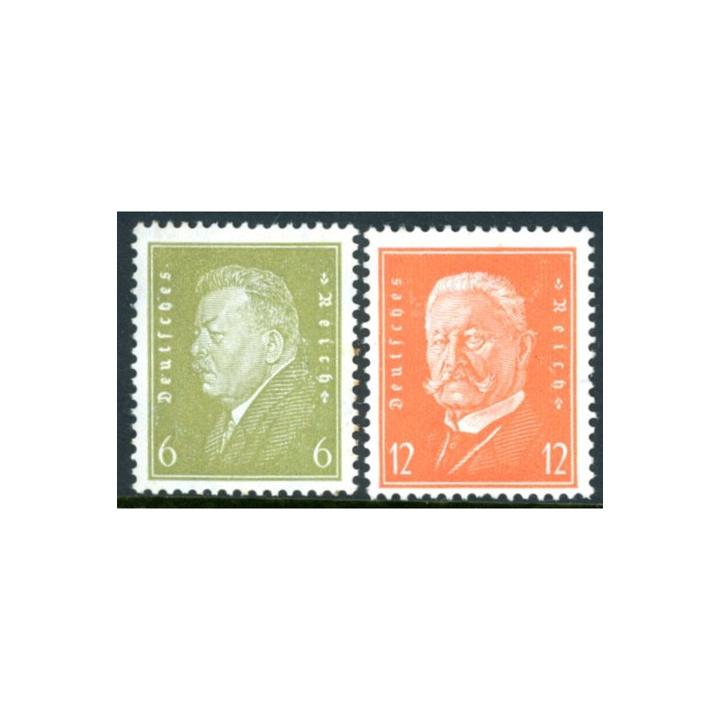 Rige. 1932. Ebert og Hindenburg. AFA nr. 460-61 **  stemplet (o)