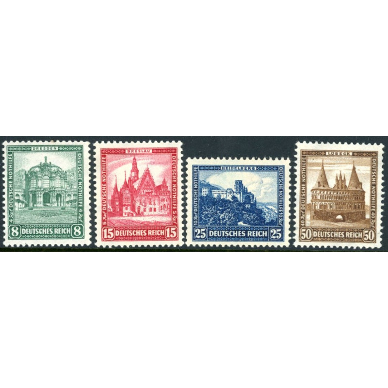 Rige. 1931. Nødhjælp. AFA nr. 454-57 **  stemplet (o)