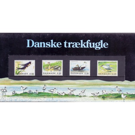 Souvenirmappe. 1999. Danske trækfugle. AFA nr. SM 35