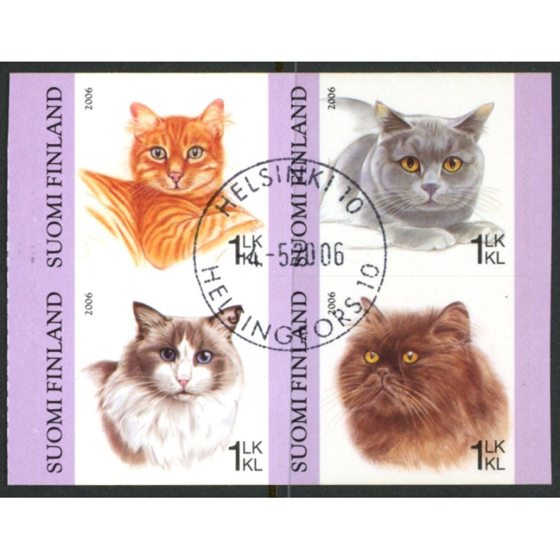 Finland. 2006. Katte, sammentryk. AFA nr. 1793-96 **     , postfrisk stemplet