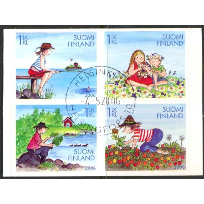 Finland. 2006. Sommerferie, sammentryk. AFA nr. 1797-1800 **     , postfrisk stemplet
