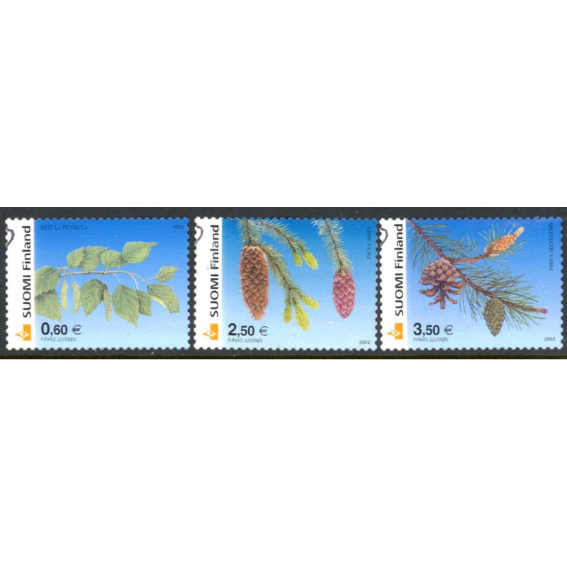 Finland. 2002. Træsorter. AFA 1595-97 **   , postfrisk stemplet