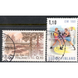 Finland. 1981. Nationalparker og Boksning. AFA nr 883-84 **   , postfrisk stemplet FDC