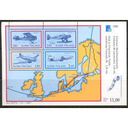 Finland. 1988. Frimærkeudstillingen Finlandia Miniark. AFA nr. 1049 **  , postfrisk stemplet FDC