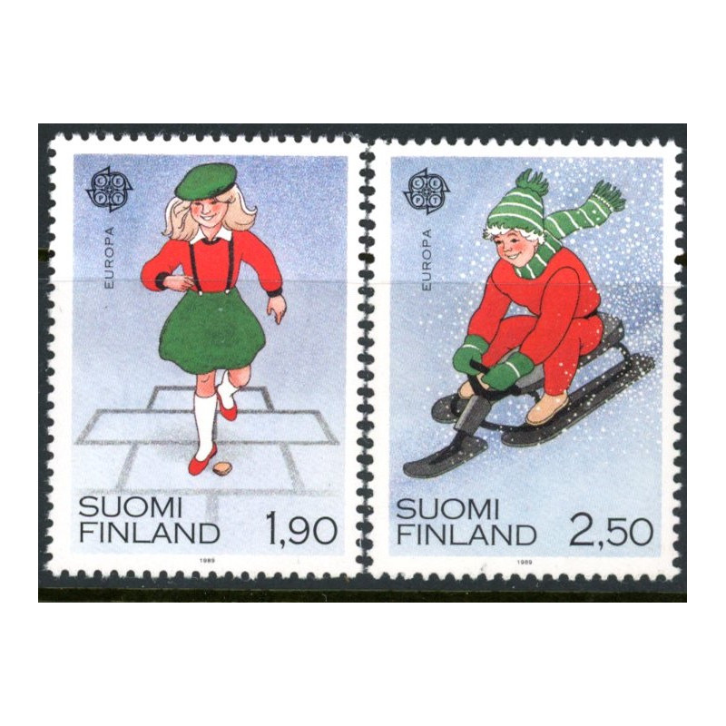 Finland. 1989. Europamærker/Cept. AFA nr. 1072-73 **   , postfrisk stemplet FDC