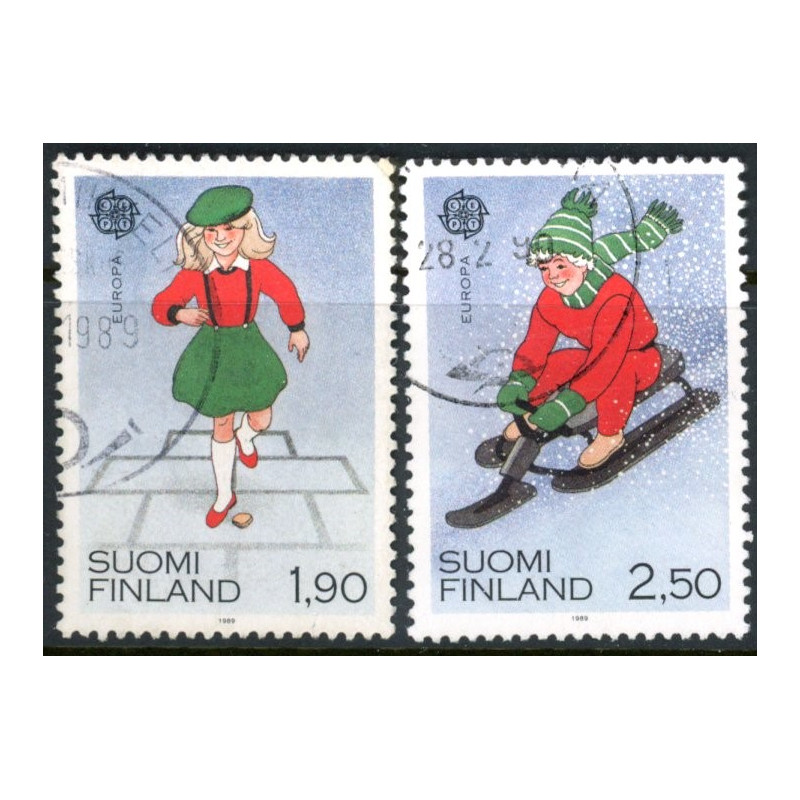 Finland. 1989. Europamærker/Cept. AFA nr. 1072-73 **   , postfrisk stemplet FDC