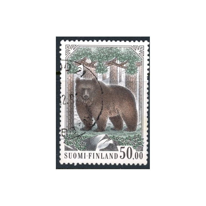 Finland. 1989. Bjørn. AFA nr. 1080 **                , postfrisk stemplet FDC