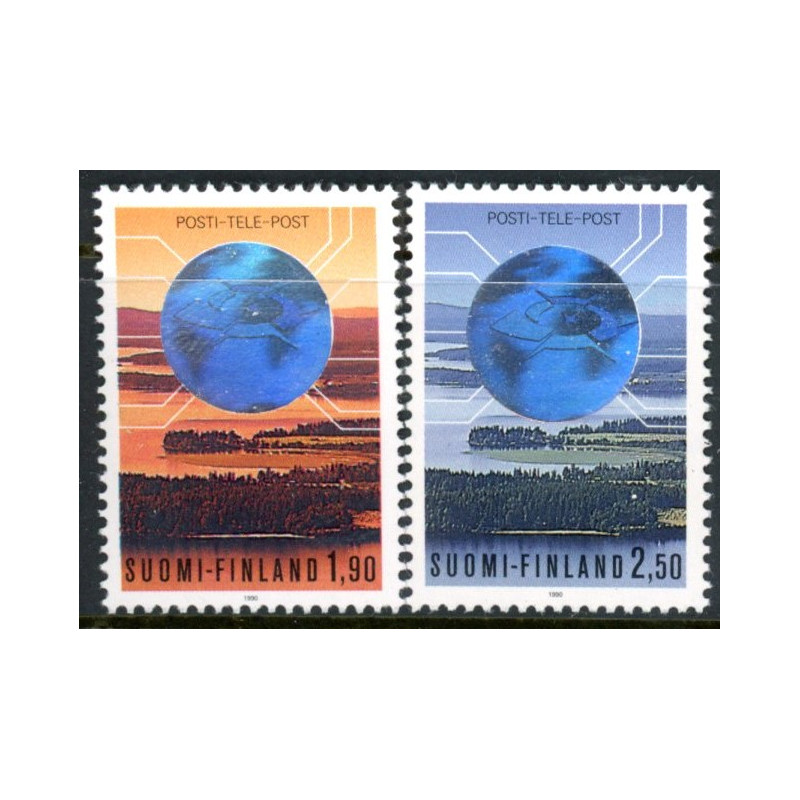 Finland. 1990. Post og Televerkets. AFA nr. 1088-89 **               , postfrisk stemplet FDC