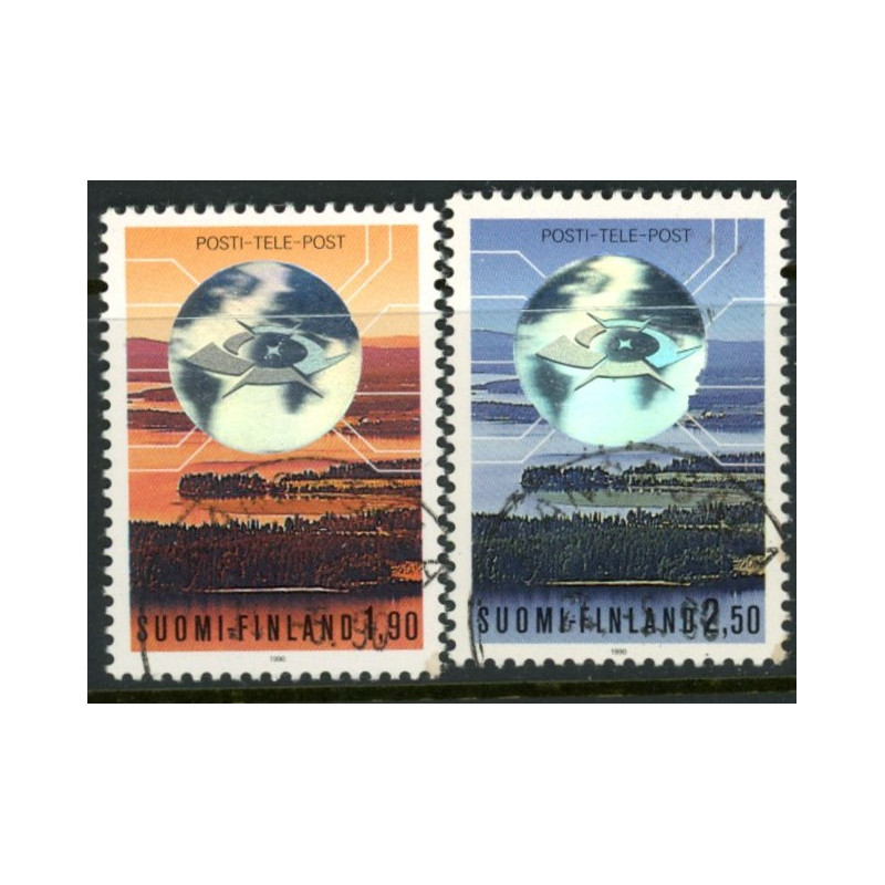 Finland. 1990. Post og Televerkets. AFA nr. 1088-89 **               , postfrisk stemplet FDC