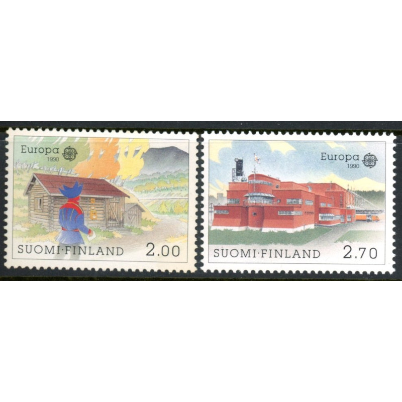 Finland. 1990. Europamærker/Cept. AFA nr. 1098-99 **         , postfrisk stemplet FDC